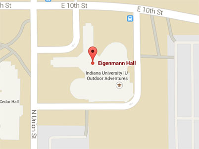 map indicating BEST's location in Eigenmann Hall.